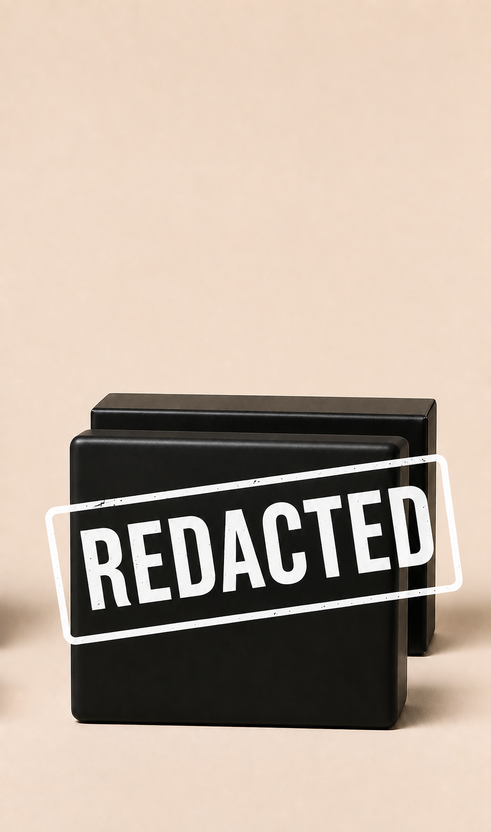 YOUR EX: blacked-out soap bar and box marked REDACTED